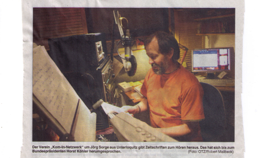 Jörg Sorge im Studio